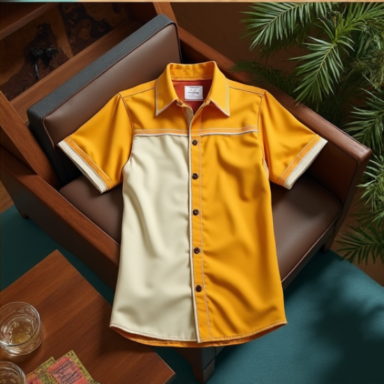 Retro Groove Bowling Shirt