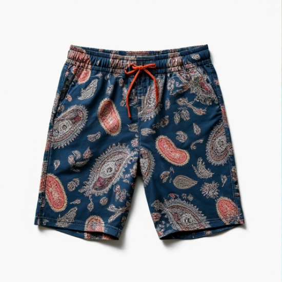Coastal Vibes Paisley Resort Shorts