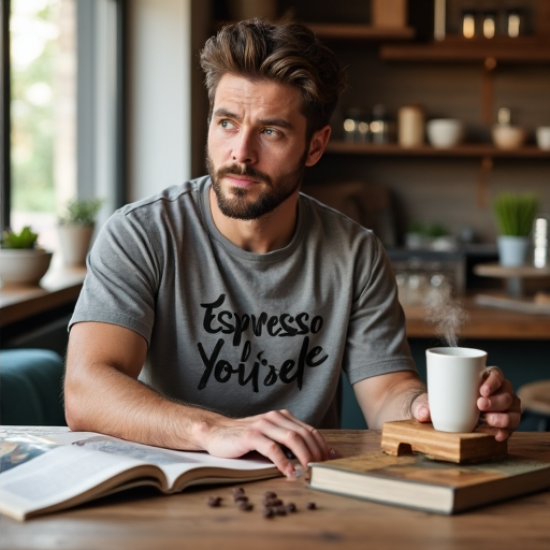 Brewed Awakenings: Men's Coffee Lover Tee