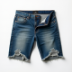 Urban Edge Distressed Denim Cutoff Shorts