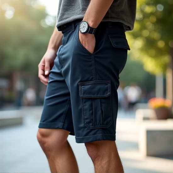 Urban Explorer Snap Button Cargo Shorts