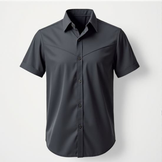 Urban Style Cut-and-Sew Short Sleeve Shirt