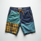 Coastal Breeze Madras Patchwork Shorts