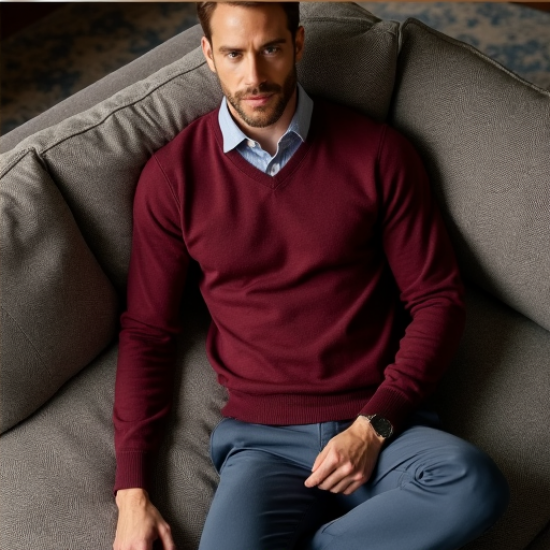 Elysian Cashmere V-Neck Sweater