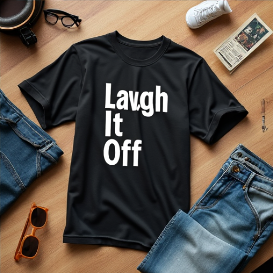 Laugh It Off - Men's Funny Quote Graphic T-Shirt